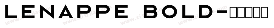 Lenappe Bold字体转换